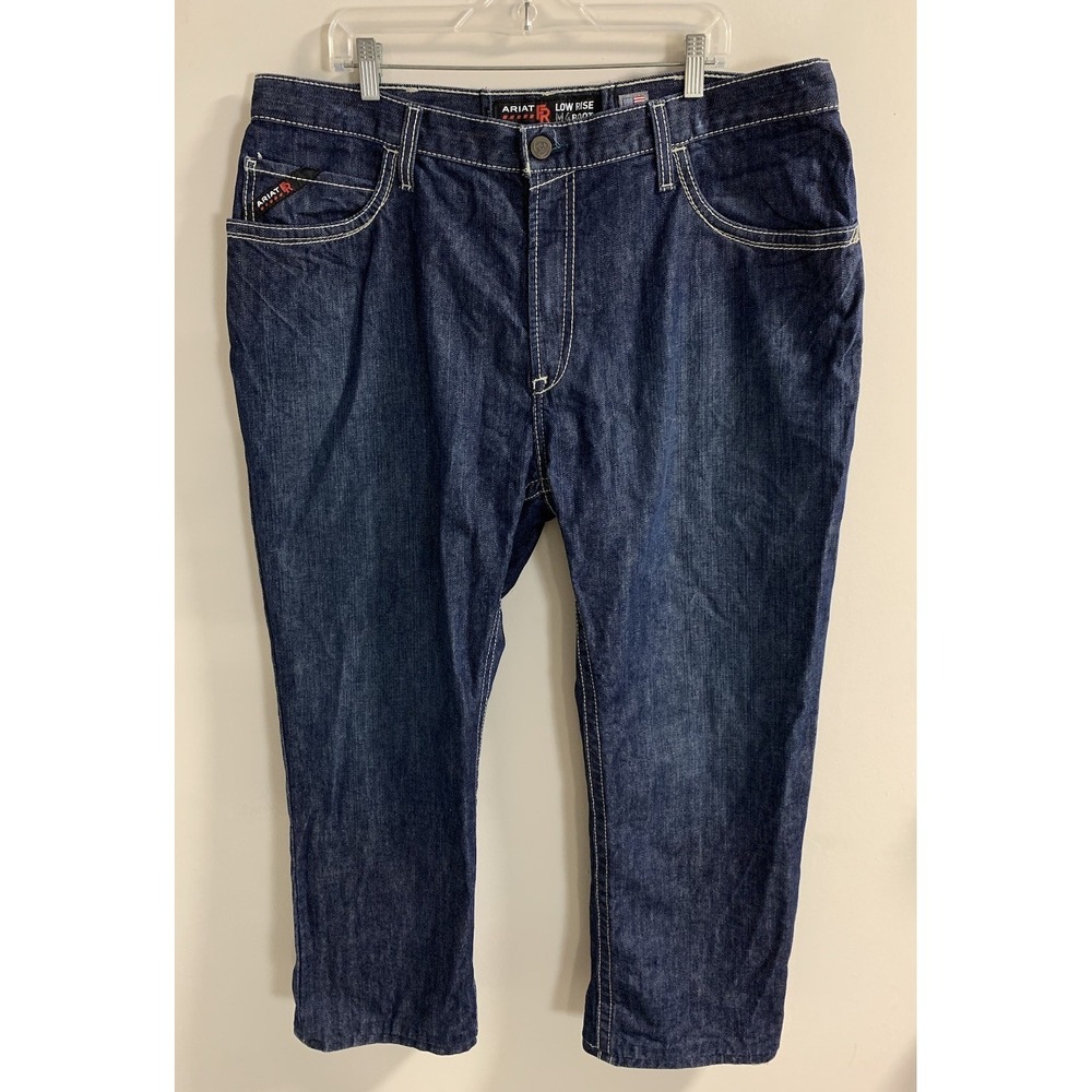 Ariat FR Jeans Low Rise M4 Boot Cut Work Mens 42x30 CAT 2 2112 Flame Resist EUC